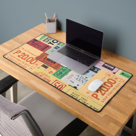 デザインユニークヴィンテージオールドcenimaチケットクラシック デスクマット