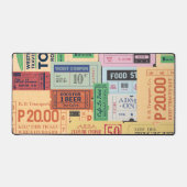 デザインユニークヴィンテージオールドcenimaチケットクラシック デスクマット (正面)