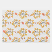 デザインユニーク感謝祭の装飾 ラッピングペーパーシート (正面3)