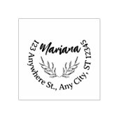 デザインユーコンテンポラリーズラウンド差出人住所 ラバースタンプ (インプリント)