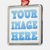 デザインユーザープレミアムスクエアオーナメント メタルオーナメント (左)