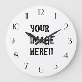 デザインユーザー独自の丸い（大きい）壁掛け時計 ラージ壁時計