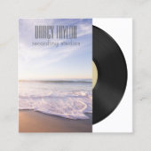 デザインユーザー独自の音楽アルバムカバー スクエア名刺 (正面)