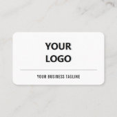 デザインロゴ付き名刺テンプレート 名刺 (裏面)