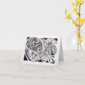 デザイン付きノテカード カード (黄色い花)