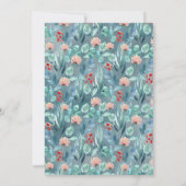 デザイン付きベビーシャワー用のフラットサンキューカード。 サンキューカード (裏面)