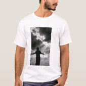 デザイン付きホワイトスレイブTシャツ Tシャツ (正面)