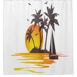 デザイン付き婦人基本ポロシャツモダン シャワーカーテン