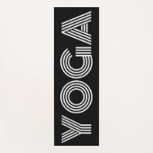 デザイン付き黒ヨガマットクール ヨガマット (正面)