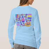 デザイン付きTシャツかわいらし。 Tシャツ (裏面)