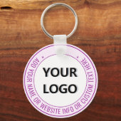 デザイン会社ロゴ文字キーチェーンテンプレート キーホルダー (裏面)