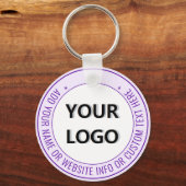 デザイン会社ロゴ文字キーチェーンテンプレート キーホルダー (正面)