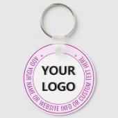 デザイン会社ロゴ文字キーチェーンテンプレート キーホルダー (裏面)