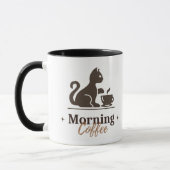 デザイン入りのコーヒーマグ マグカップ (左)
