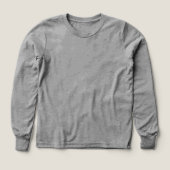 デザイン入りグレー長袖Tシャツ (デザイン正面)