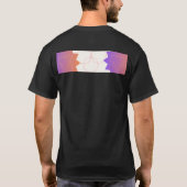 デザイン入りハーフスリーブメンズシャツ Tシャツ (裏面)
