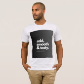 デザイン入りホワイトブラック半袖Tシャツ Tシャツ (正面フル)