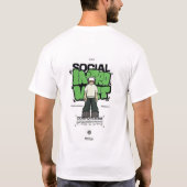 デザイン入りホワイトTシャツ Tシャツ (裏面)