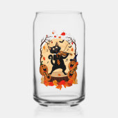 デザイン入り秋の紅葉飲料用グラス ガラス缶 (裏面)