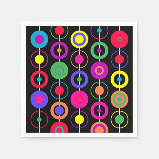 デザイン円 スタンダードカクテルナプキン (正面)