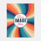 デザイン写真を使用して独自の写真をカスタム作成 フリースブランケット (正面)