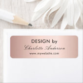 デザイン別名業起業家バラ金ゴールド ラベル (インサイチュ)