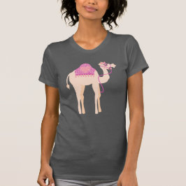 デザイン化された可愛いグラフィック1ハンプドカメルTシャツ Tシャツ