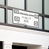 デザイン卒業旗 横断幕 (ビルの外側)