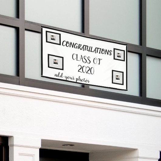 デザイン卒業旗 横断幕 (ビルの外側)