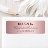 デザイン名別ビジネス起業家赤面ピンク ラベル (インサイチュ)