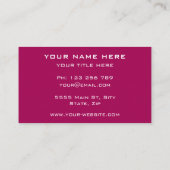 デザイン名刺テンプレート色の選択 名刺 (裏面)