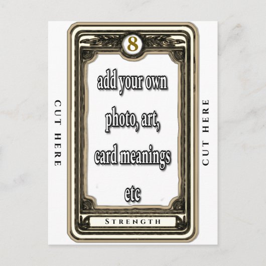 デザイン強度タロットカード ポストカード (正面)