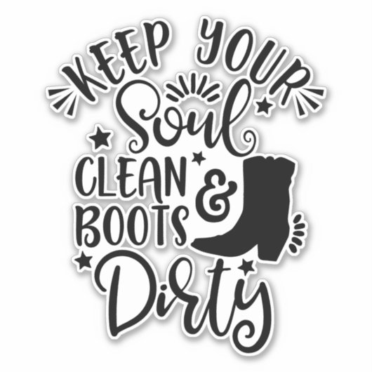 デザイン愛する国のためにあなたの魂を清く シール (正面)