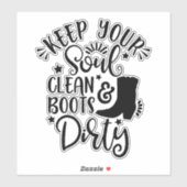 デザイン愛する国のためにあなたの魂を清く シール (シート)