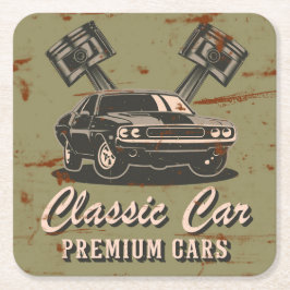 デザイン改造紙コースター スクエアペーパーコースター