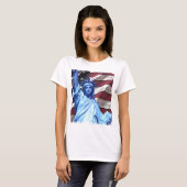 デザイン旗及び自由の女神 Tシャツ (正面フル)