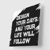 デザイン日... スクエア壁時計 (傾斜)