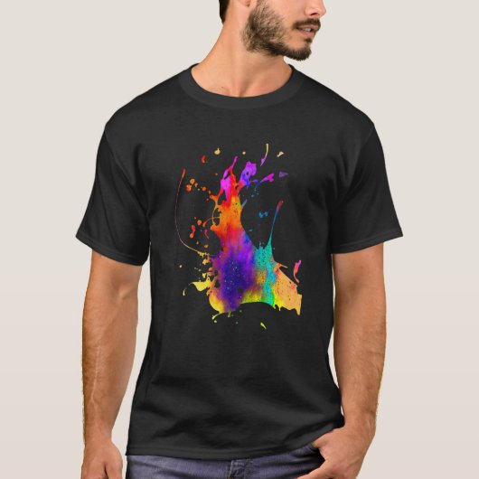 デザイン服オリジナルプリントスプラッシュ Tシャツ (正面)
