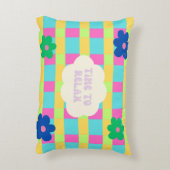 デザイン枕にリラックスする時間 アクセントクッション (裏面(縦))