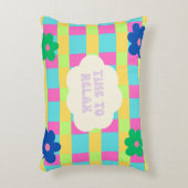 デザイン枕にリラックスする時間 アクセントクッション (正面(垂直))