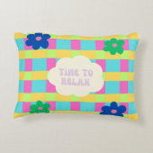 デザイン枕にリラックスする時間 アクセントクッション (裏面)