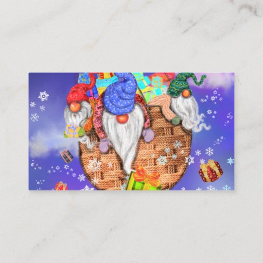 デザイン格言クリスマス名刺テンプレート 名刺 (裏面)