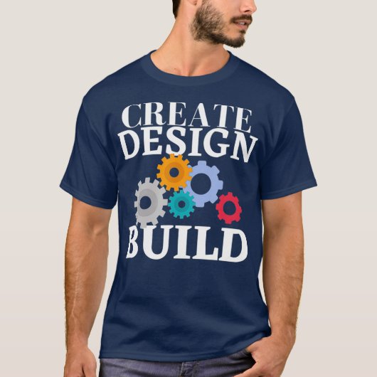 デザイン構築エンジニアリング&デザイン Tシャツ (正面)