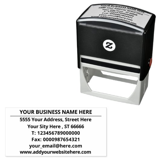 デザイン独自のアドレススタンプの例 セルフインキングスタンプ (インサイチュ)