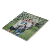 デザイン独自のカスタムパーソナライズされた写真 タイル (側面)