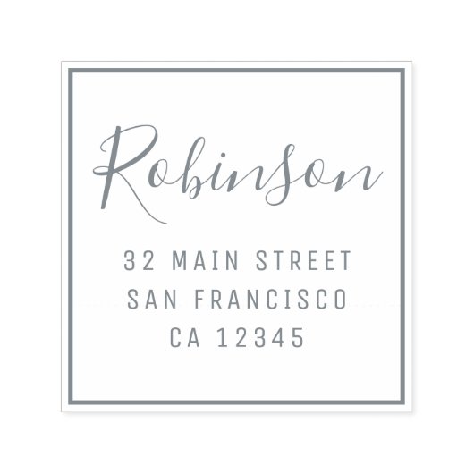 デザイン独自のカスタムファミリ名差出人住所 セルフインキングスタンプ (デザイン)