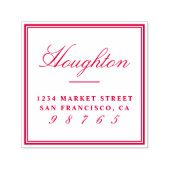 デザイン独自のカスタムファミリ名差出人住所 セルフインキングスタンプ (デザイン)