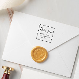 デザイン独自のカスタムファミリ名差出人住所 セルフインキングスタンプ