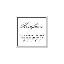 デザイン独自のカスタムファミリ名差出人住所