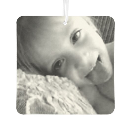 デザイン独自のカスタムフォトオートカー カーエアーフレッシュナー (裏面)